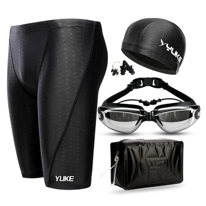 Worky Shark Skin Swimming Equipment Set for Men