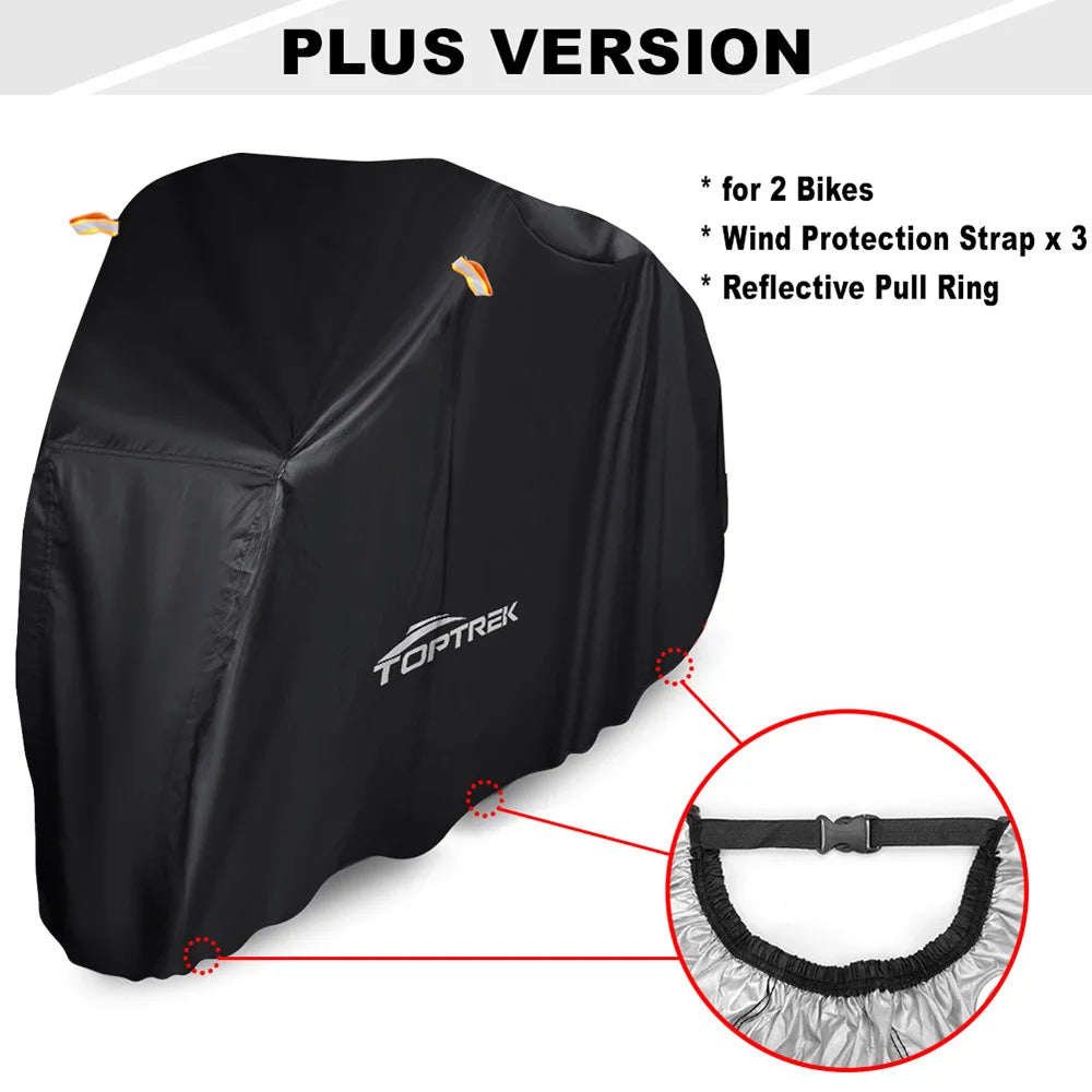 Worky Waterproof Bicycle Cover with Storage Bag - Premium 210T Oxford Fabric