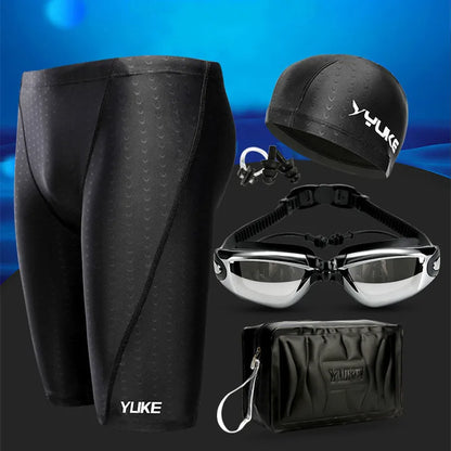 Worky Shark Skin Swimming Equipment Set for Men