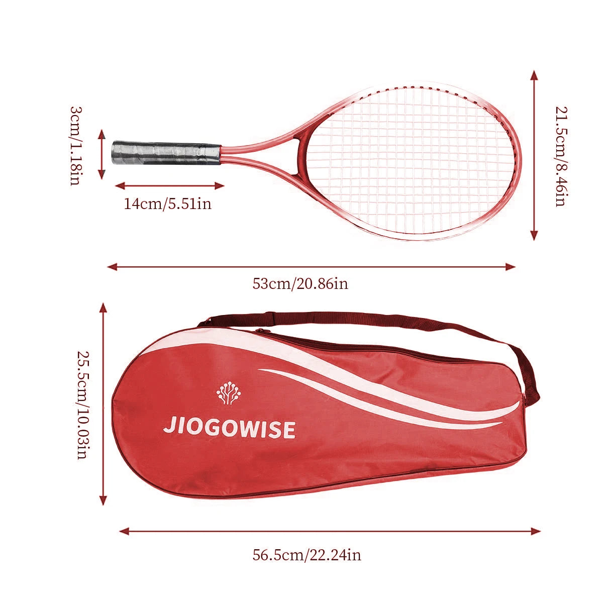 Worky Women’s Tennis Racket Training Kit with Ball – High Strength Alloy Frame