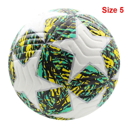 Worky PU Leather Soccer Ball– Official Size 4 & 5 for Outdoor Training