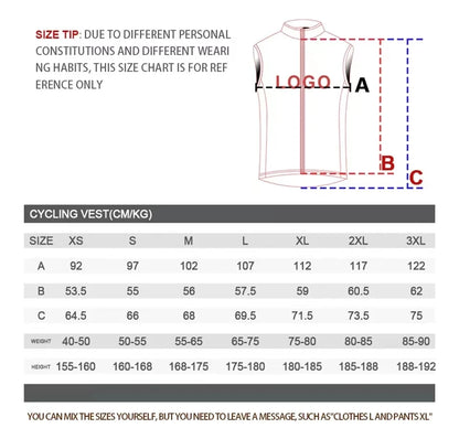 Worky Men's Cycling Vest – Windproof, Waterproof, Breathable & Reflective