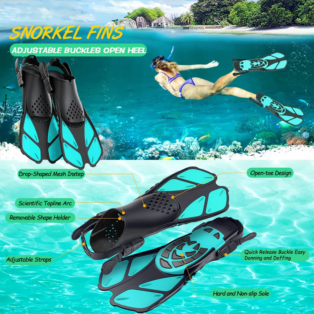 Worky Adjustable Silicone Swim Fins