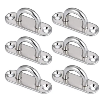 Worky Stainless Steel Oval Eye Board Marine Deck Buckle