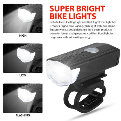 Worky USB Rechargeable LED Bicycle Headlight