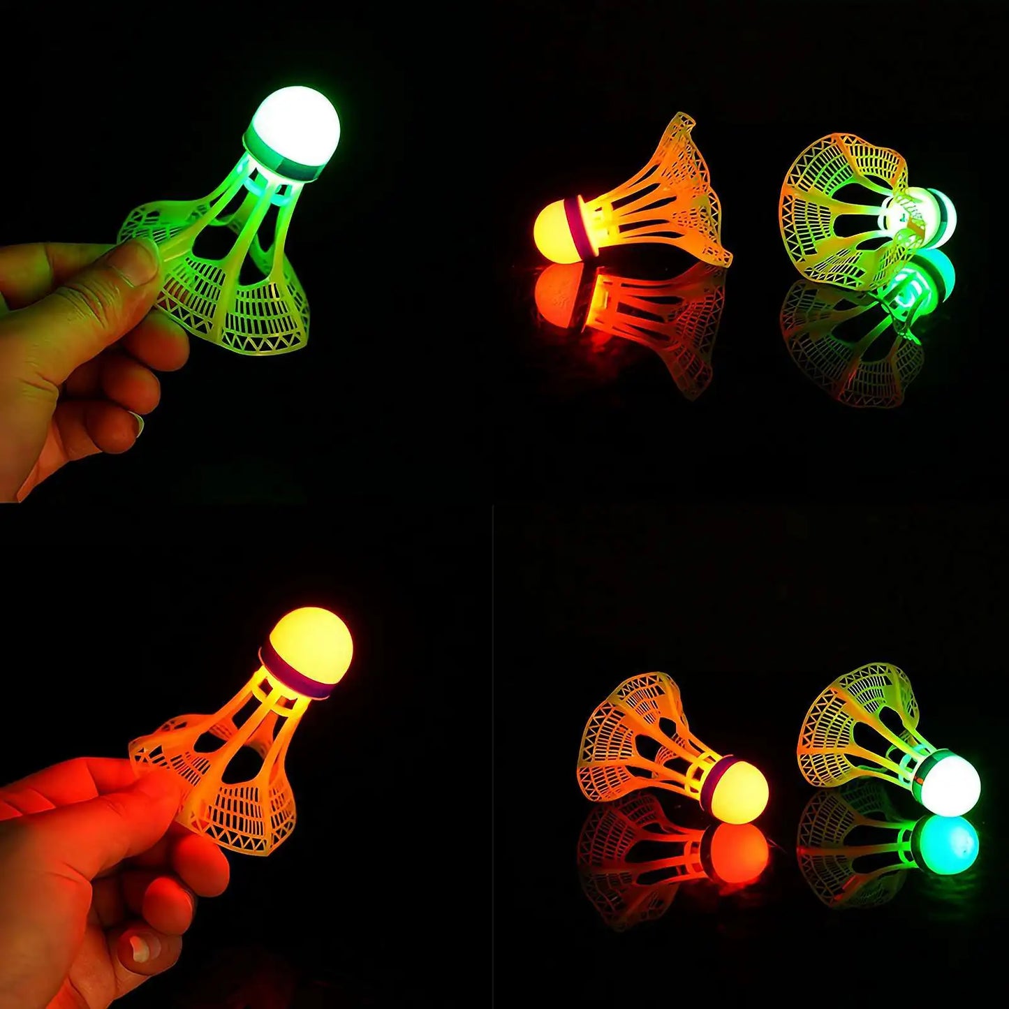 Worky Luminous Windproof Badminton Shuttlecock – LED Light-Up & Durable