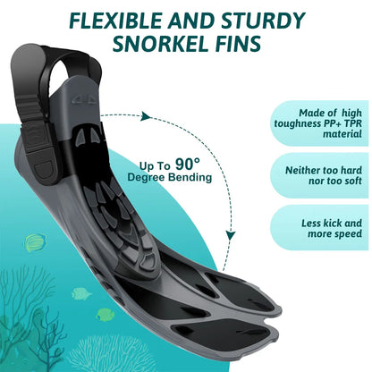 Worky Adjustable Silicone Swim Fins