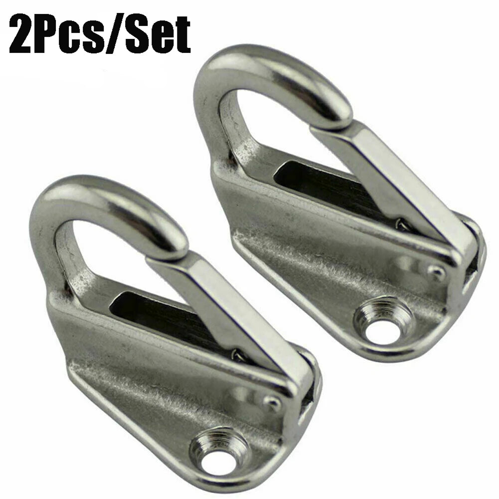 Worky Stainless Steel 316 Marine Boat Spring Locked Fender Hook