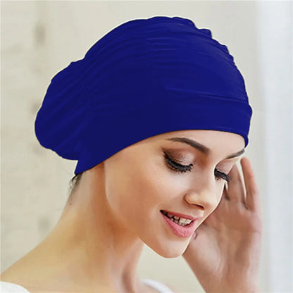 Worky Printed Swimming Cap for Women & Girls – Perfect for Long Hair