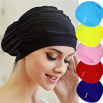 Worky Printed Swimming Cap for Women & Girls – Perfect for Long Hair