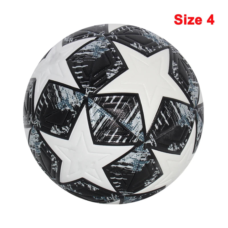 Worky PU Leather Soccer Ball– Official Size 4 & 5 for Outdoor Training