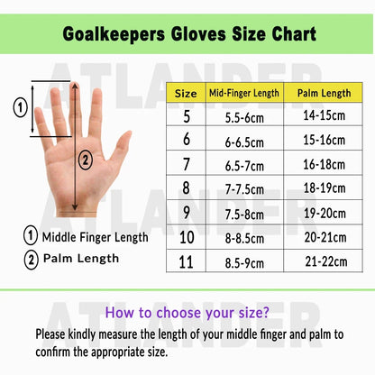 Worky Kids & Adults Goalkeeper Gloves – Anti-Slip Latex Soccer Goalie Gloves for Football