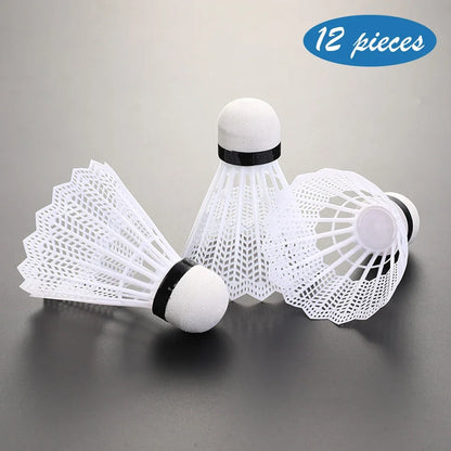 Worky 12pcs Plastic Badminton Shuttlecocks – Lightweight Training Shuttlecocks