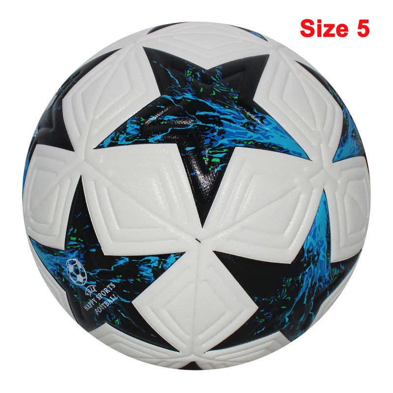 Worky PU Leather Soccer Ball– Official Size 4 & 5 for Outdoor Training