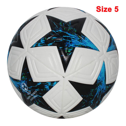 Worky PU Leather Soccer Ball– Official Size 4 & 5 for Outdoor Training