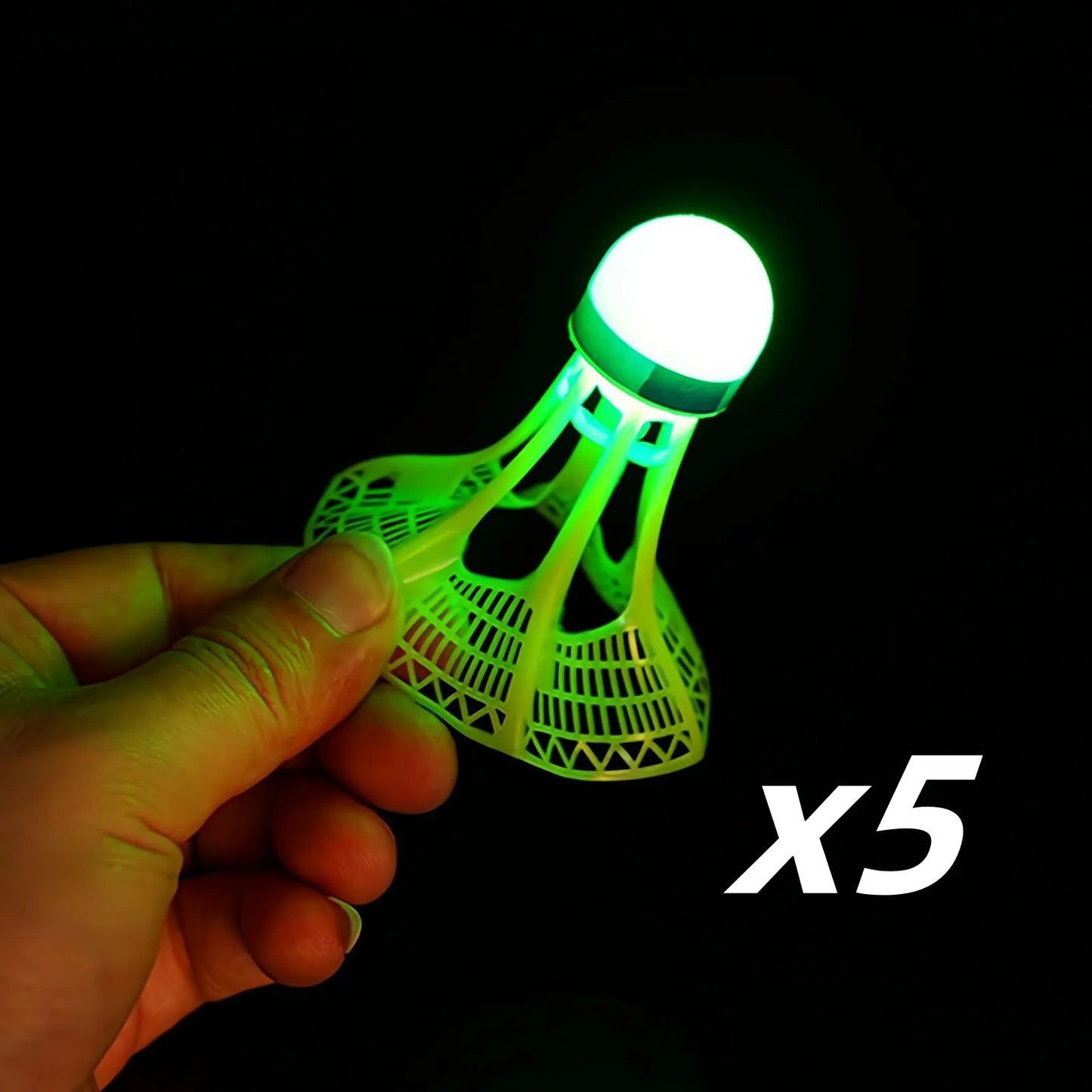 Worky Luminous Windproof Badminton Shuttlecock – LED Light-Up & Durable