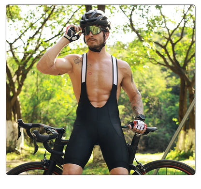 Worky Pro Cycling Bib Shorts - High Waist Lycra MTB & Road Bike Gear