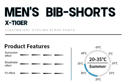 Worky Pro Cycling Bib Shorts - High Waist Lycra MTB & Road Bike Gear