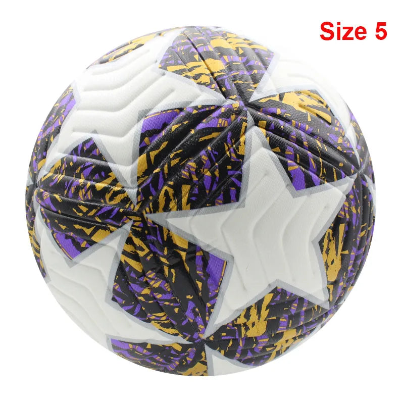 Worky PU Leather Soccer Ball– Official Size 4 & 5 for Outdoor Training