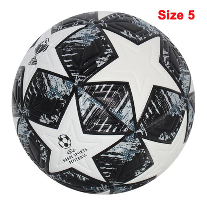 Worky PU Leather Soccer Ball– Official Size 4 & 5 for Outdoor Training