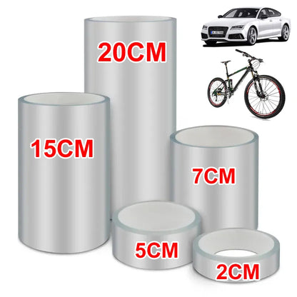 Worky Transparent Bicycle Stickers Tape - Scratch & Waterproof Protection for Frames