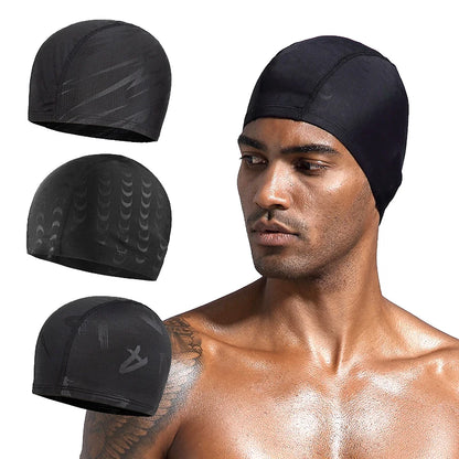 Worky Ear Protection Swimming Cap for Men