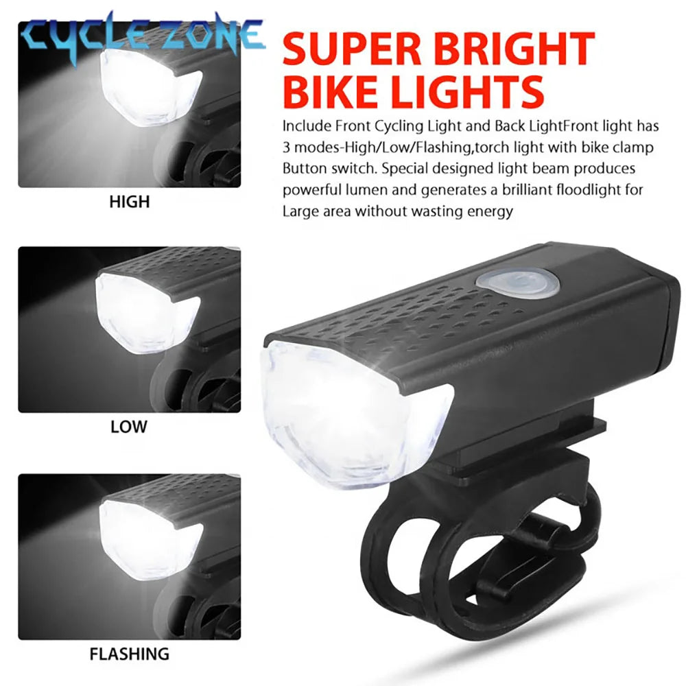 Worky USB Rechargeable LED Bicycle Headlight