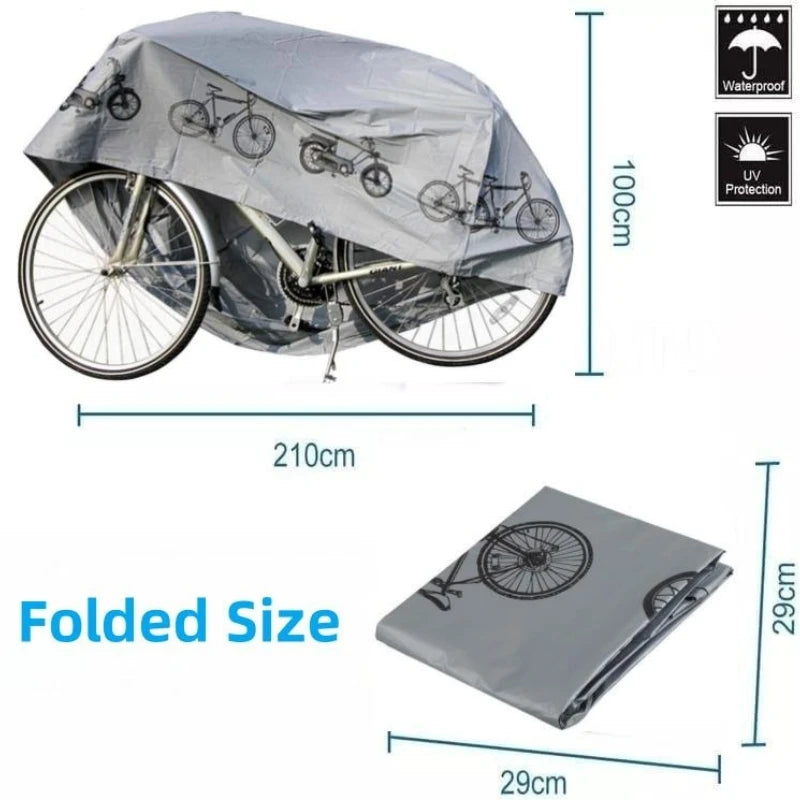 Worky Waterproof Bicycle Cover – Outdoor UV Protector for MTB, Electric Bike, Motorcycle & Scooter