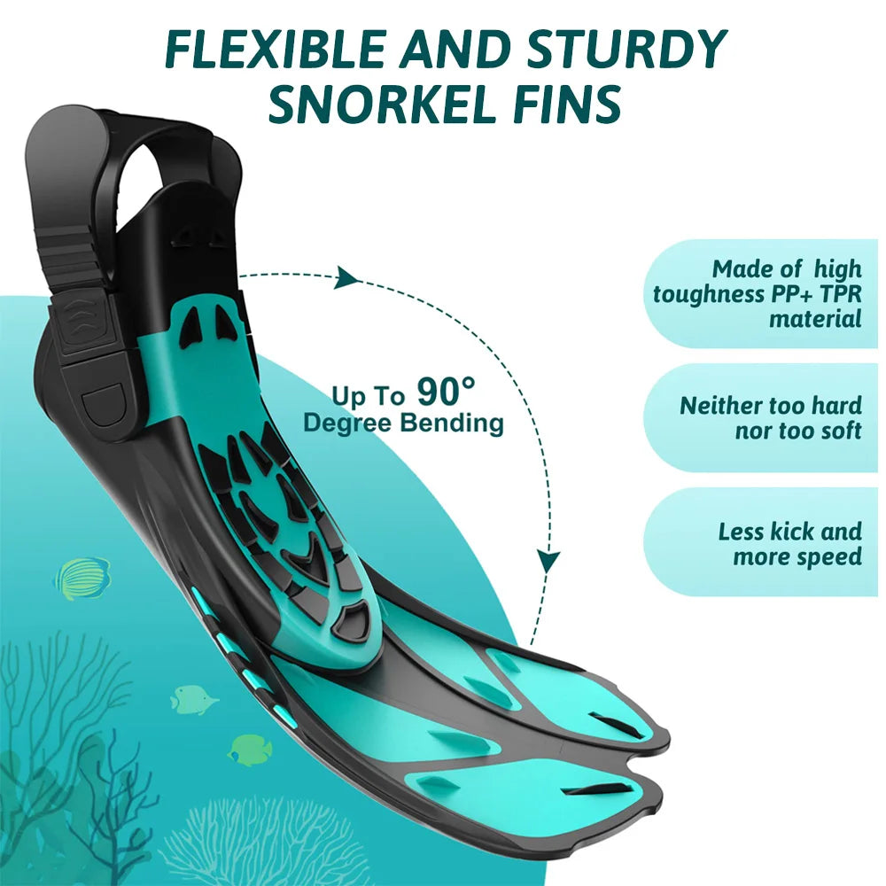 Worky Adjustable Silicone Swim Fins