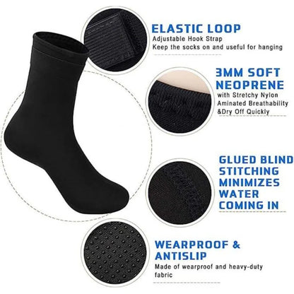 Worky Neoprene Water Socks – Non-Slip & Quick-Dry for Swimming, Diving & Water Sports