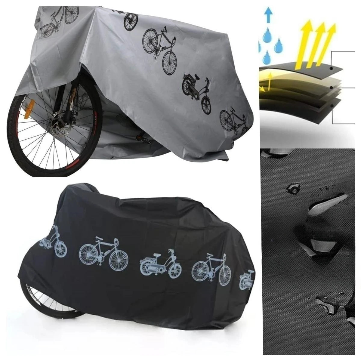 Worky Waterproof Bicycle Cover – Outdoor UV Protector for MTB, Electric Bike, Motorcycle & Scooter