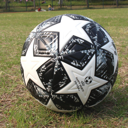 Worky PU Leather Soccer Ball– Official Size 4 & 5 for Outdoor Training