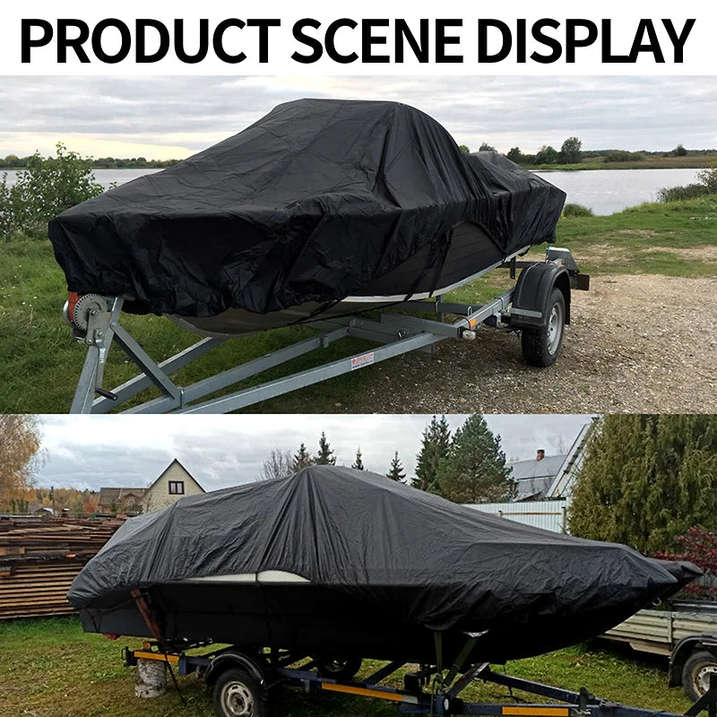 Worky Heavy-Duty Boat Cover for 11-22FT