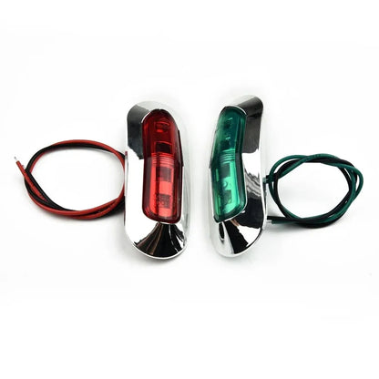 Worky 2Pcs Red Green LED Boat Navigation Light Kit