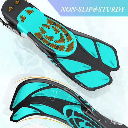 Worky Adjustable Silicone Swim Fins