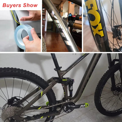 Worky Transparent Bicycle Stickers Tape - Scratch & Waterproof Protection for Frames