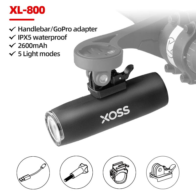 Worky XOSS XL-1200 Headlight Bicycle Light