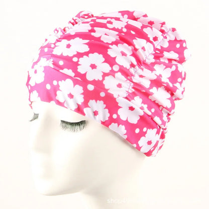 Worky Printed Swimming Cap for Women & Girls – Perfect for Long Hair