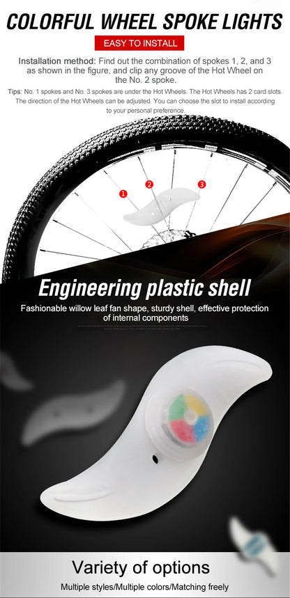 Worky Spoke Light - Colorful LED Bike Wheel Light