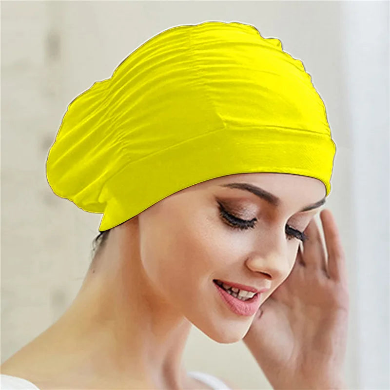 Worky Printed Swimming Cap for Women & Girls – Perfect for Long Hair