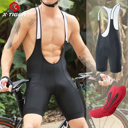 Worky Pro Cycling Bib Shorts - High Waist Lycra MTB & Road Bike Gear