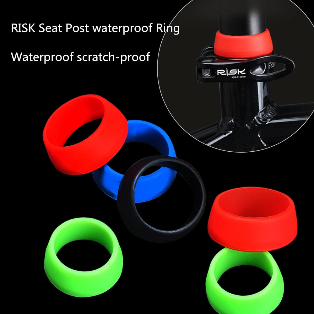 Worky Bicycle Seat Post Rubber Ring - Waterproof Silicone Dust Cover for Cycling