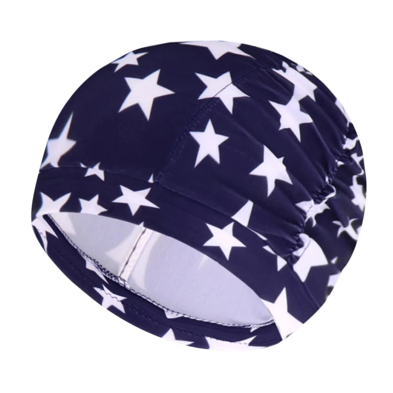 Worky Printed Swimming Cap for Women & Girls – Perfect for Long Hair