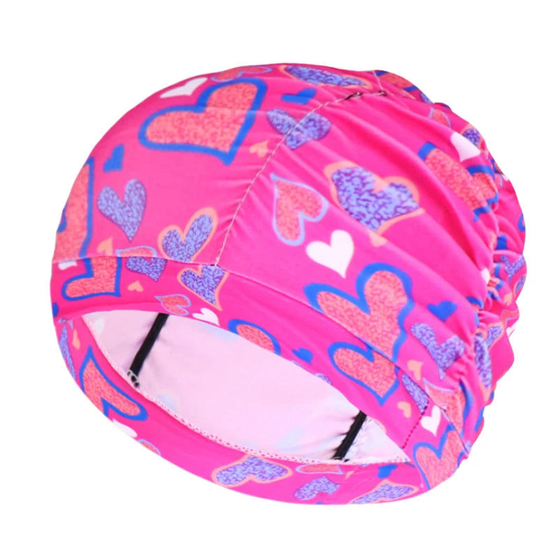 Worky Printed Swimming Cap for Women & Girls – Perfect for Long Hair