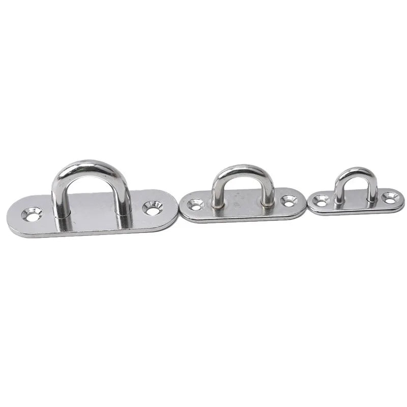 Worky Stainless Steel Oval Eye Board Marine Deck Buckle