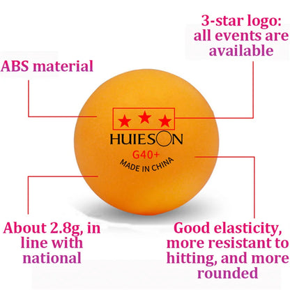 Worky 3-Star Professional Table Tennis Balls - 20/50/100 PCS