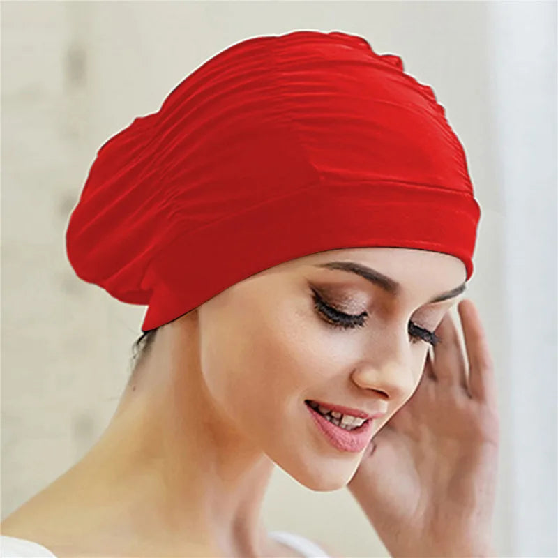 Worky Printed Swimming Cap for Women & Girls – Perfect for Long Hair