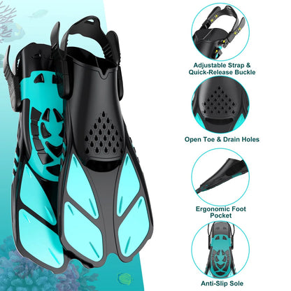 Worky Adjustable Silicone Swim Fins