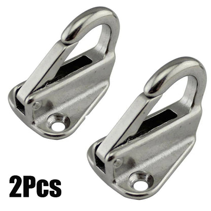 Worky Stainless Steel 316 Marine Boat Spring Locked Fender Hook